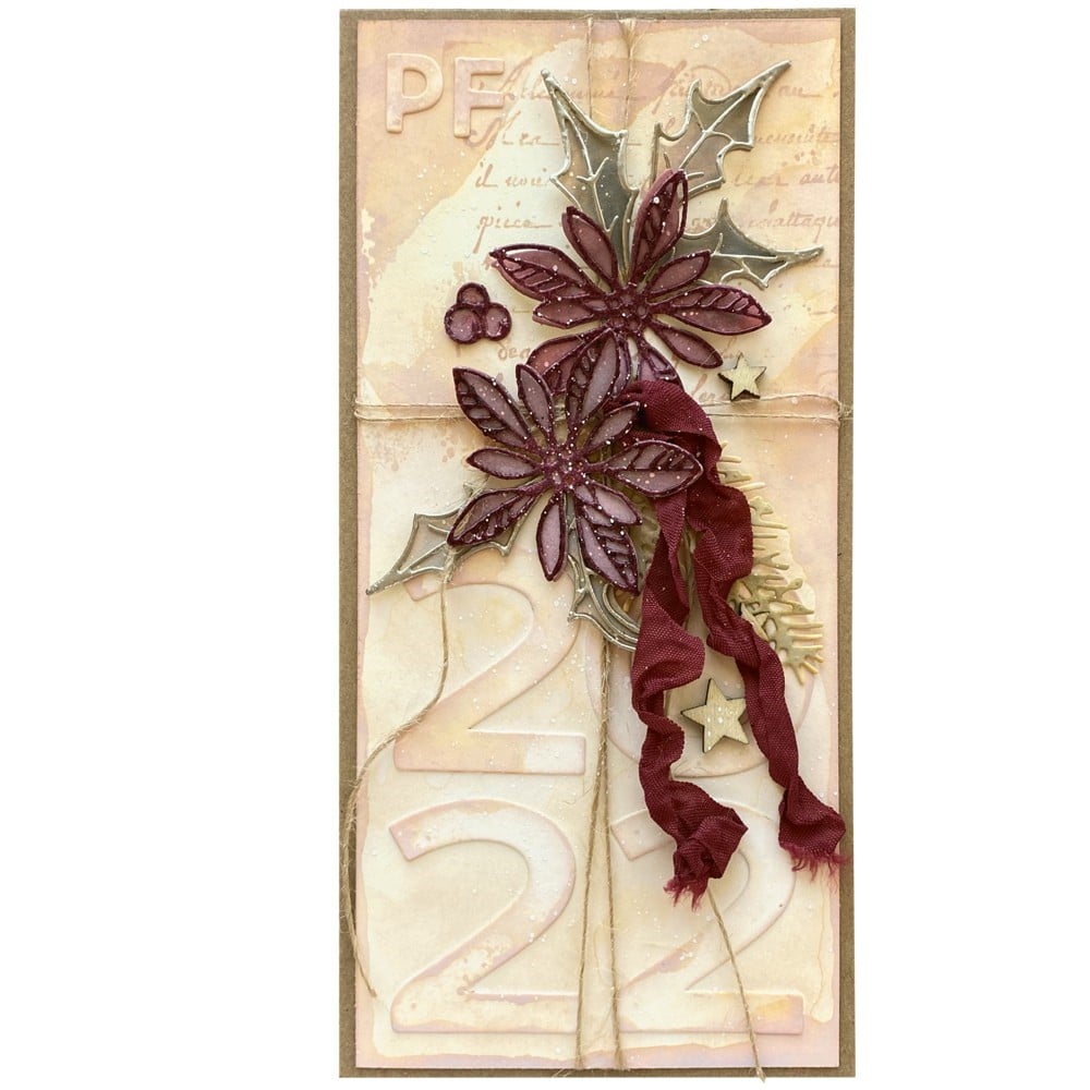 Vánoční přání se stuhou