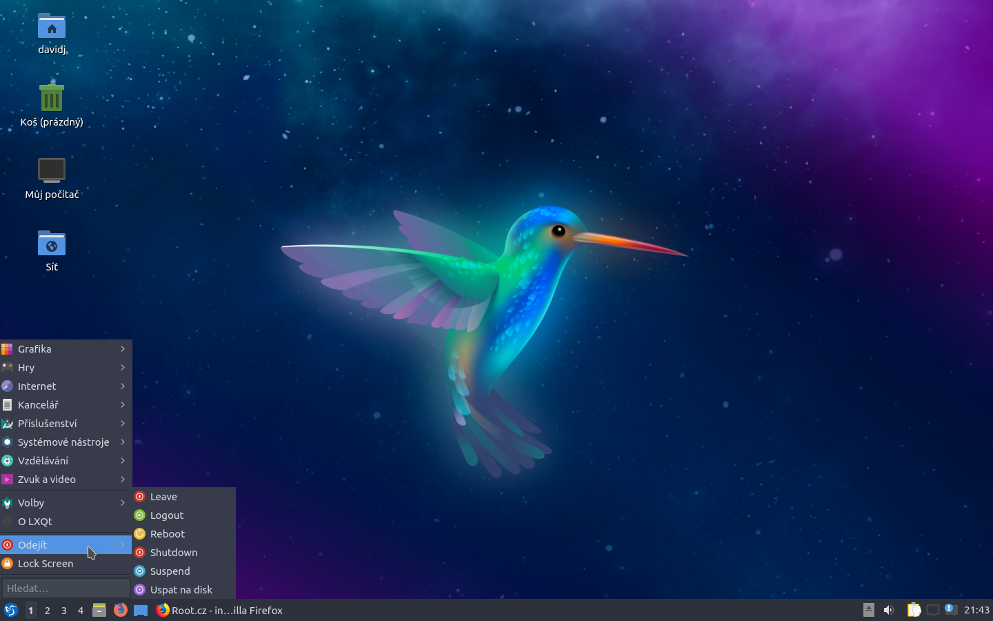 Lubuntu 19.04 - výchozí aplikace