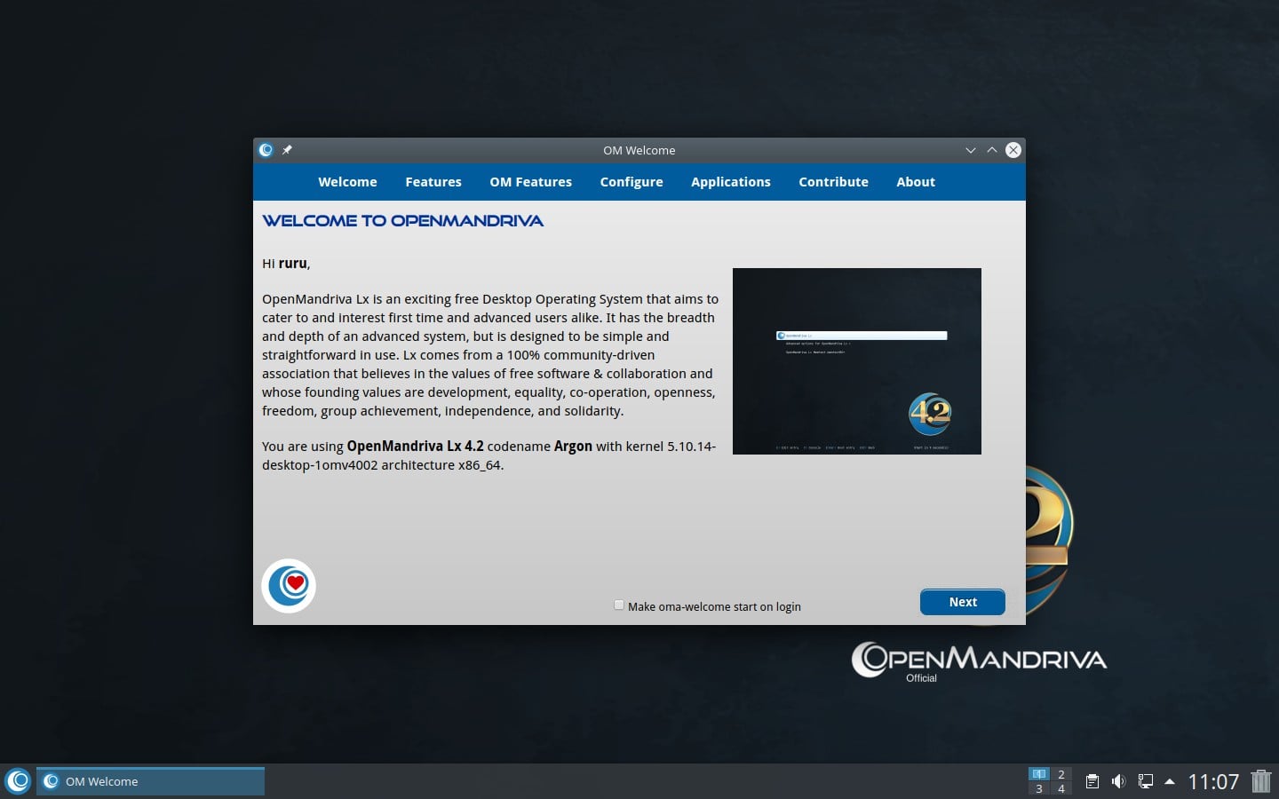 OpenMandriva Lx 4.2 finální