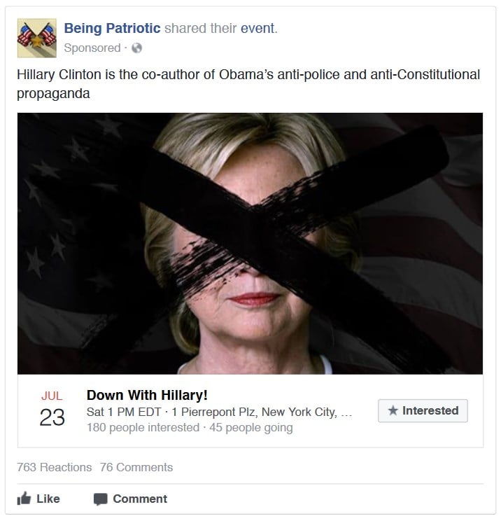 Propaganda na Facebooku a Instagramu: Ruskem placené reklamy