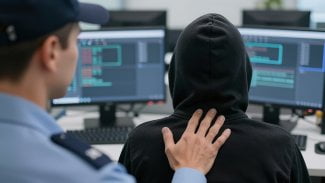 Policista zatýká hacker