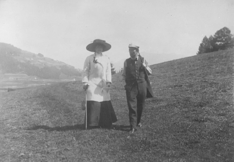 Gustav Mahler se svou ženou Almou