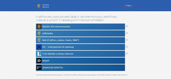 Klíčem k online žádosti je elektronická identita