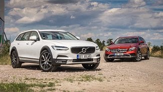 Náhledový obrázek - Test na pondělí: Mercedes-Benz E 220 d All-Terrain vs. Volvo V90 Cross Country D5