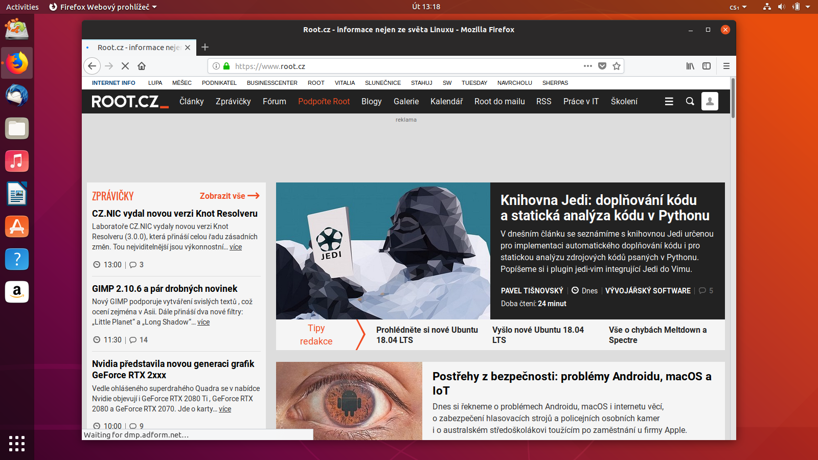 Ubuntu 18.10 (vývojová verze)