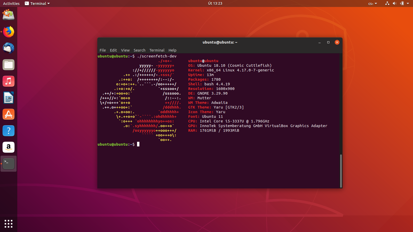 Ubuntu 18.10 (vývojová verze)