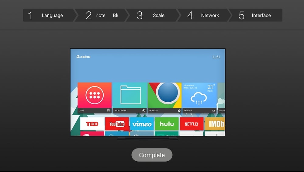 Zidoo H6 Pro - První start a online update