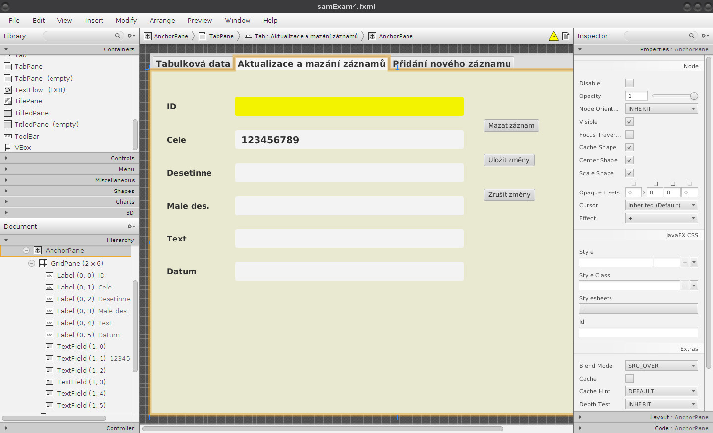 Fotogalerie: JavaFX: GUI pro operace změn - Root.cz