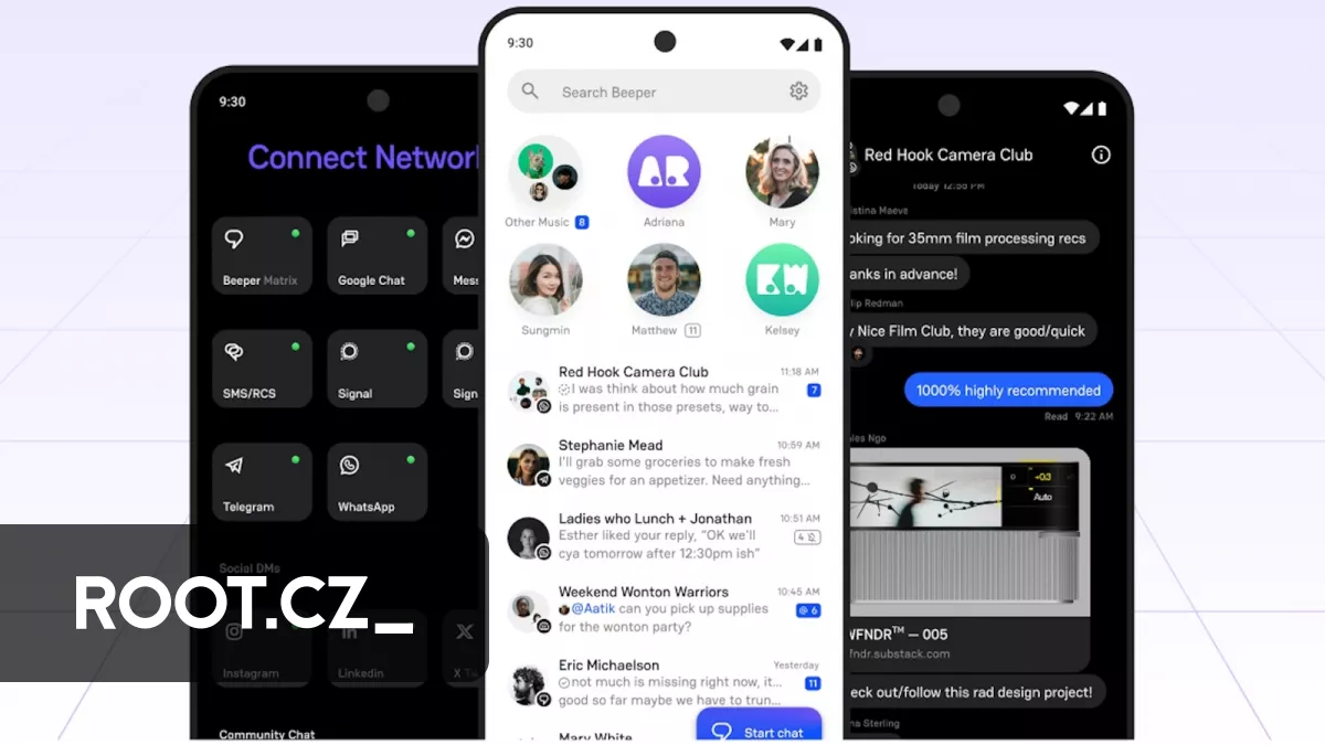 Aplikace Beeper umí chatovat napříč 14 službami, k dispozici je verze