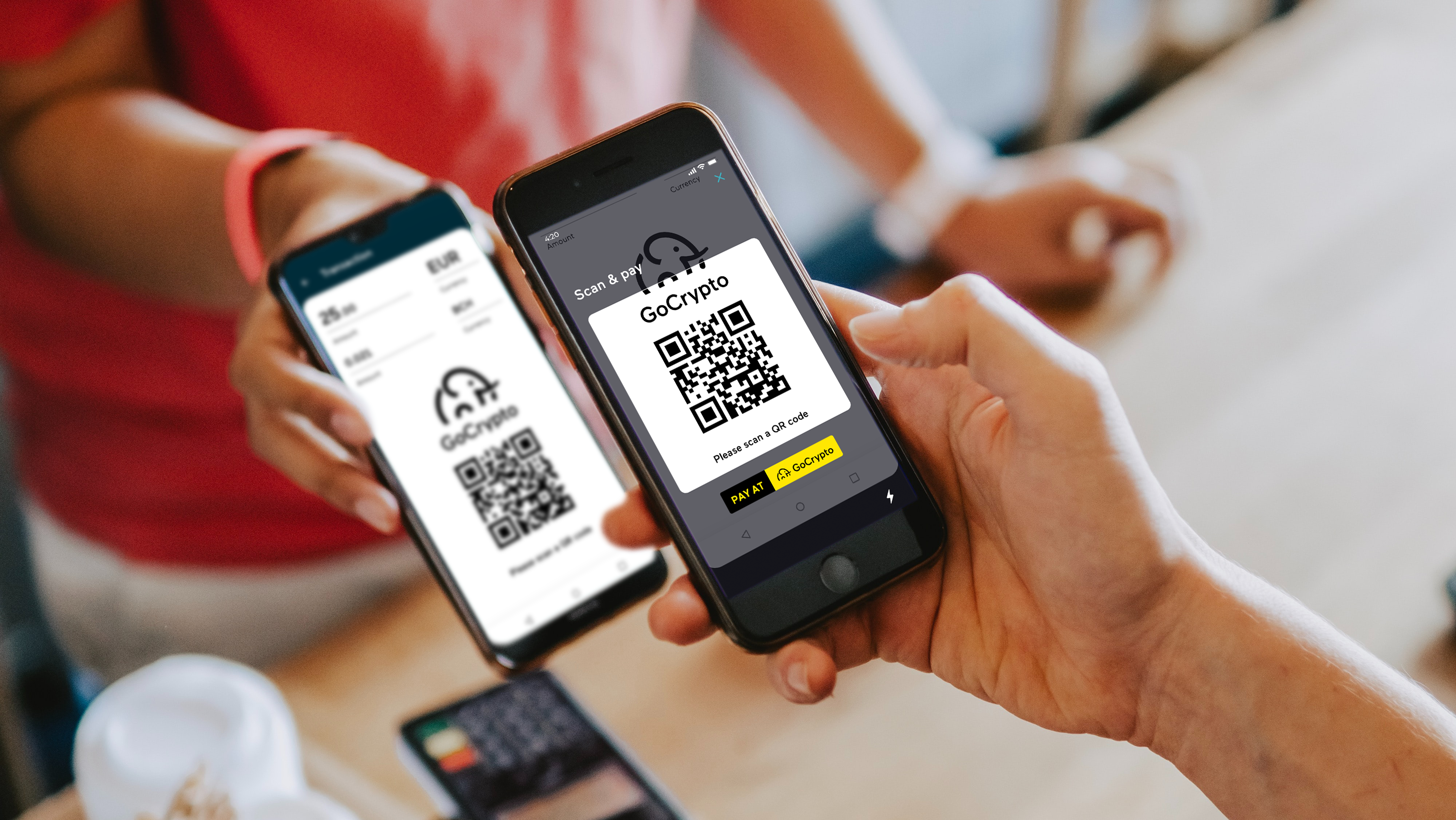 Platba pomocí aplikace GoCrypto