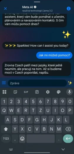 Meta AI v aplikaci Messenger