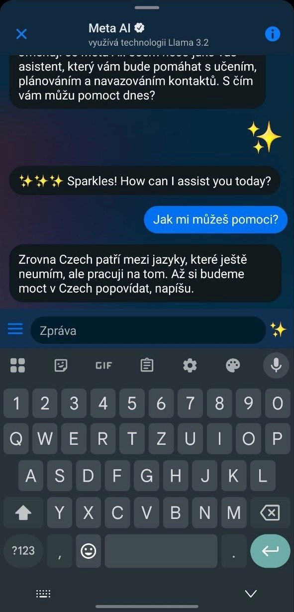 Meta AI v aplikaci Messenger