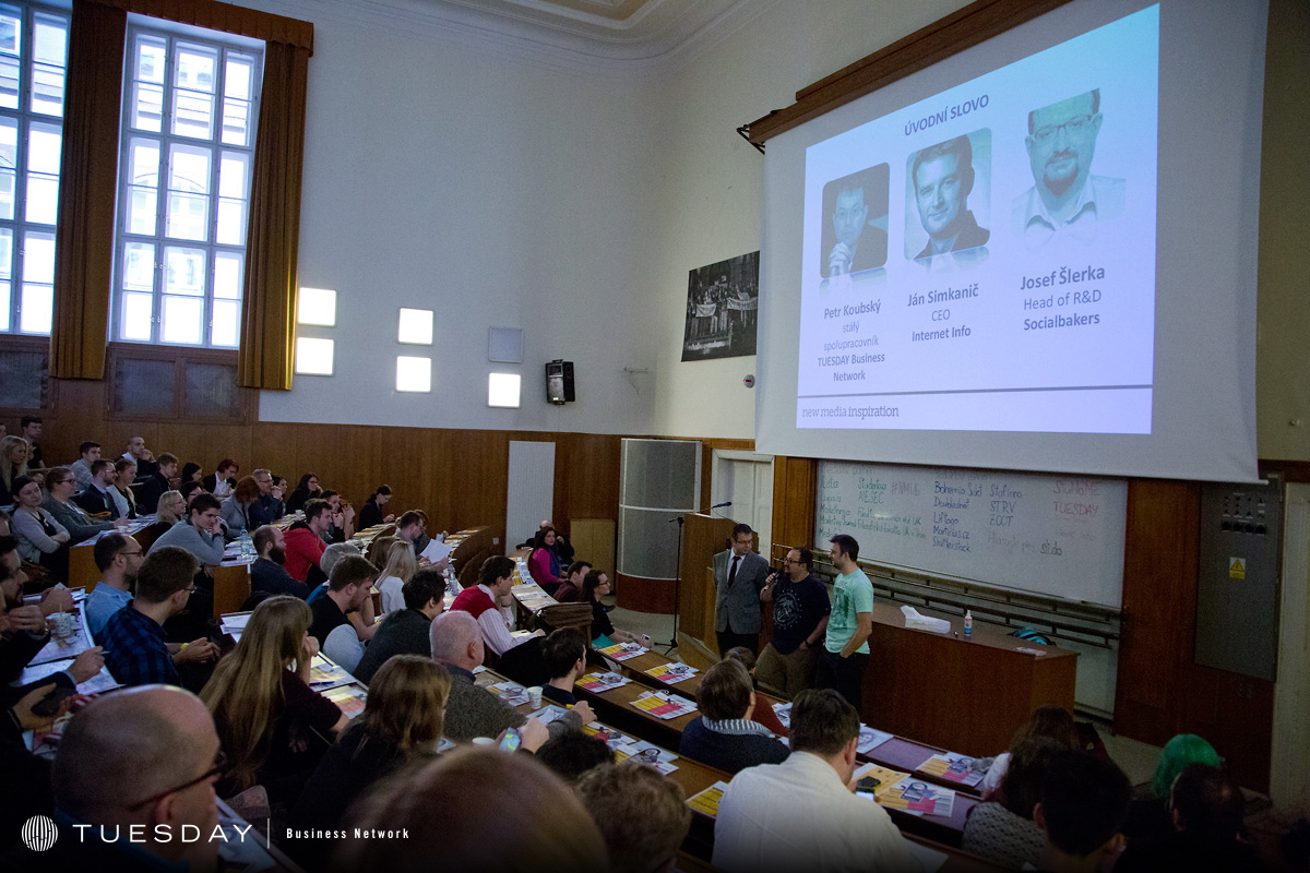 Úvodní slovo přednesli tři kmotři konference - Petr Koubský, Josef Šlerka a Ján Simkanič.