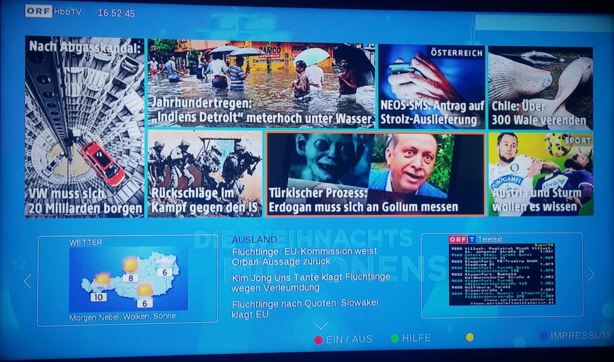 Nová podoba hybridního vysílání rakouské ORF