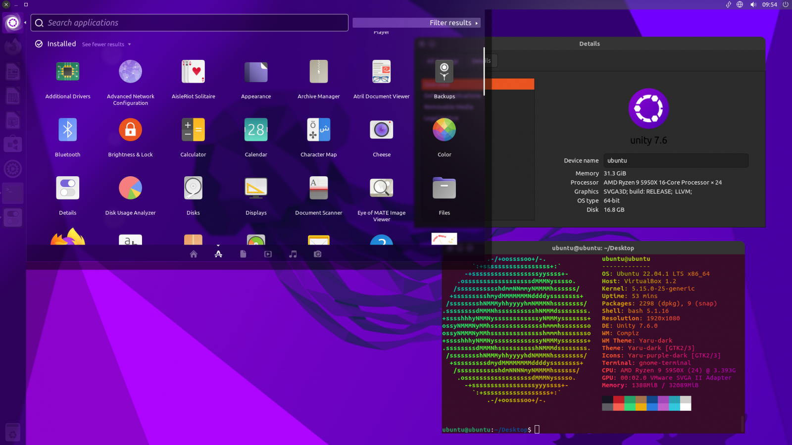 Ubuntu Unity 22.04.1