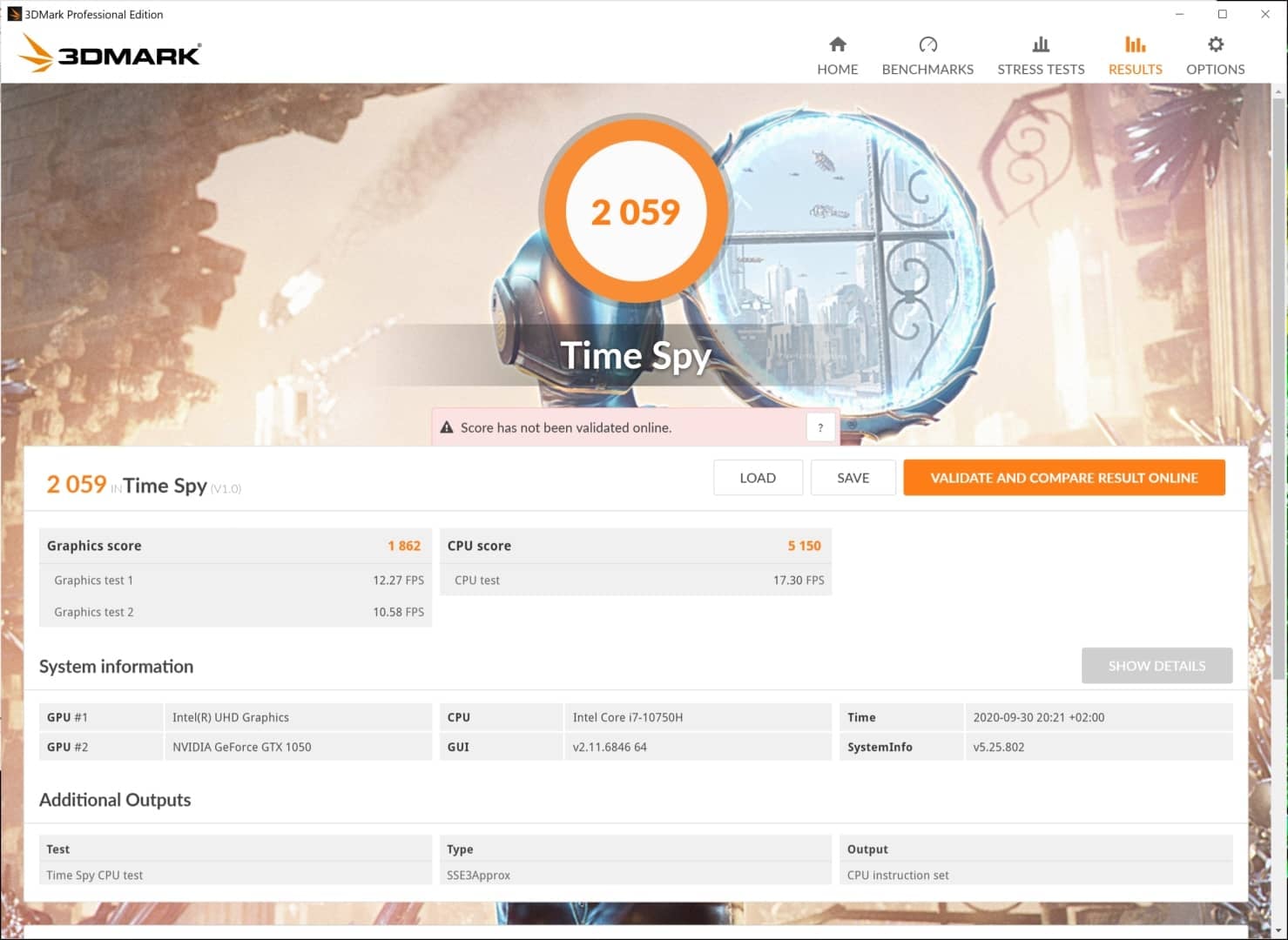 Lenovo ThinkPad T15p screen 3dmark