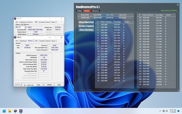 Test pamětí G.Skill Trident Z5 DDR5 7000 CL40