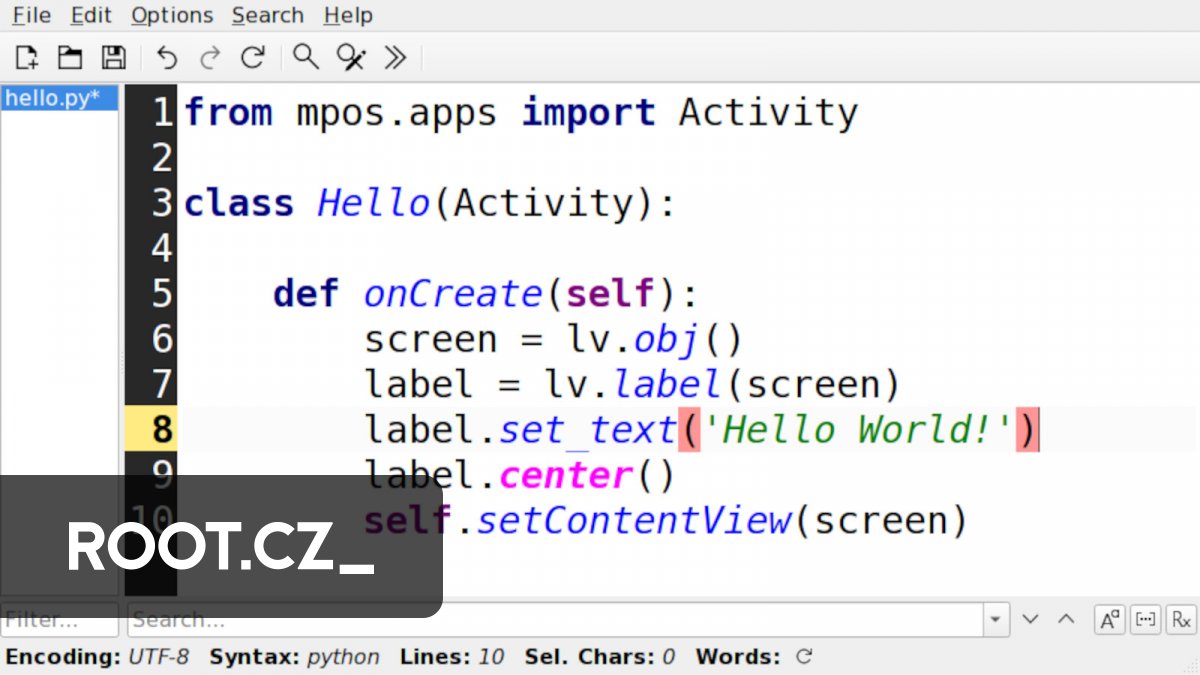 Micropythonos Je Grafický Operační Systém Pro Esp32 Napsaný V