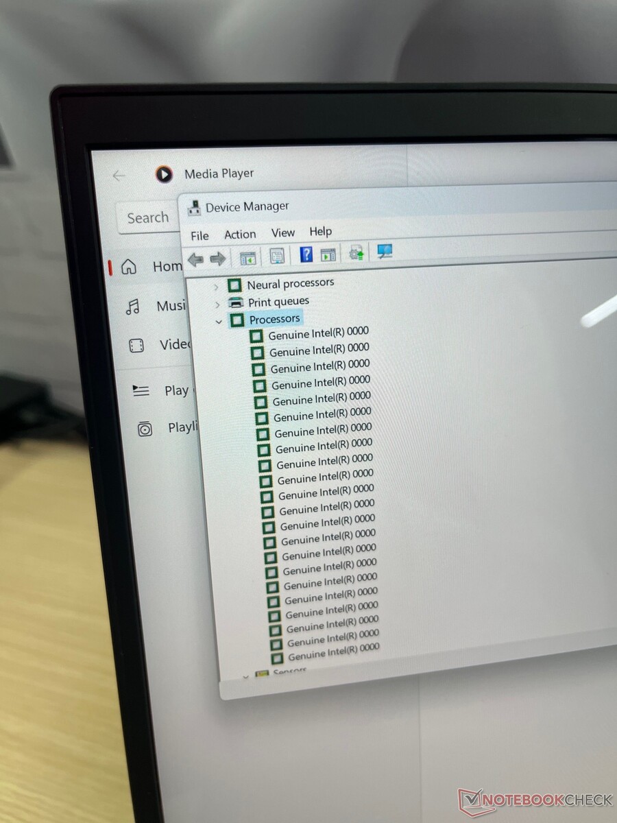 Procesor Intel Meteor Lake se ukazuje v Task Manageru na noteboku MSI Prestige 16