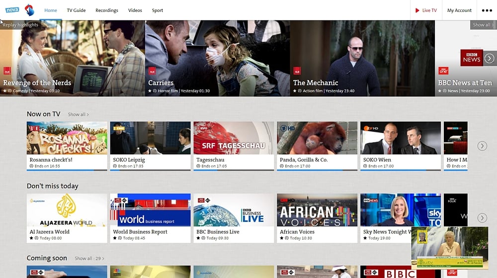 Swisscom TV Air - mikropřehrávač