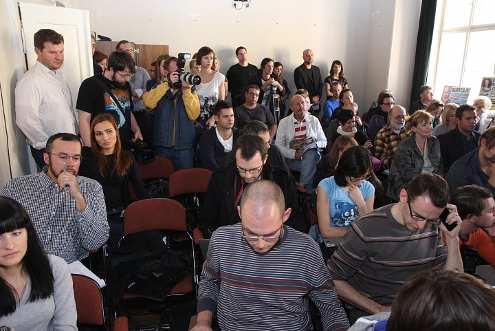 Tisková konference televize Pětka - 11. října 2012