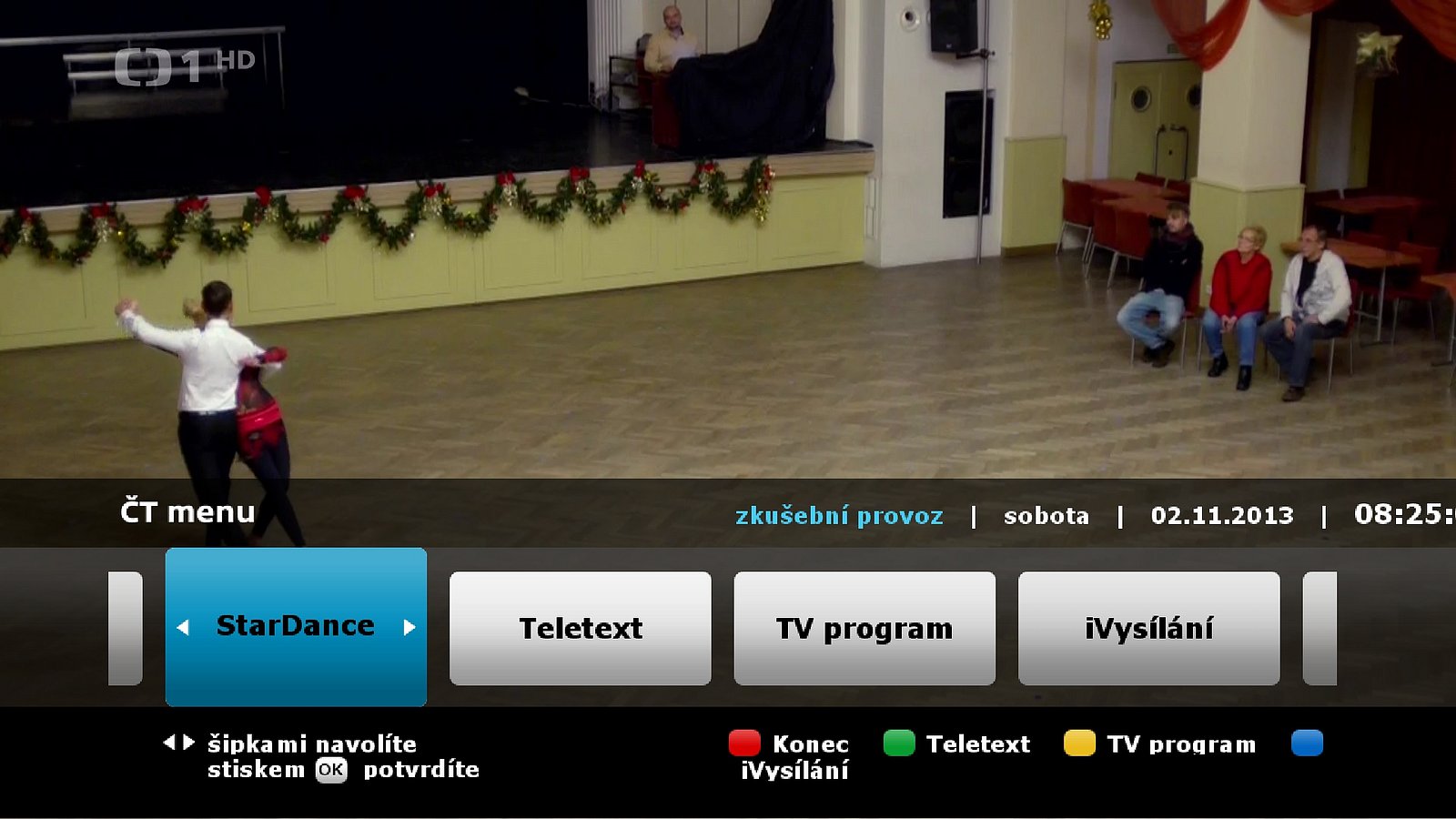 Hybridní vysílání ČT: Aplikace StarDance