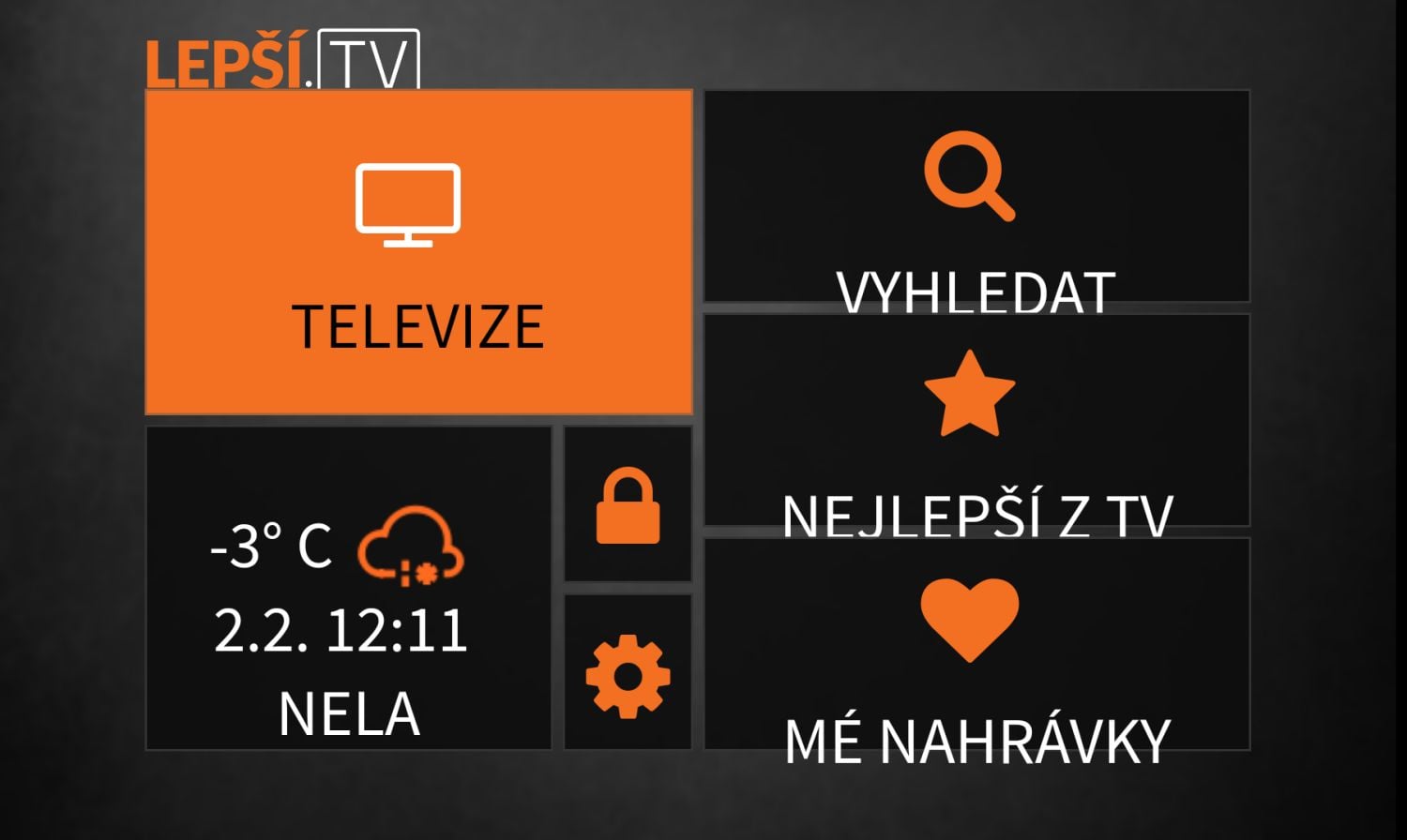 Domácí menu na mobilu LG Flex 2.