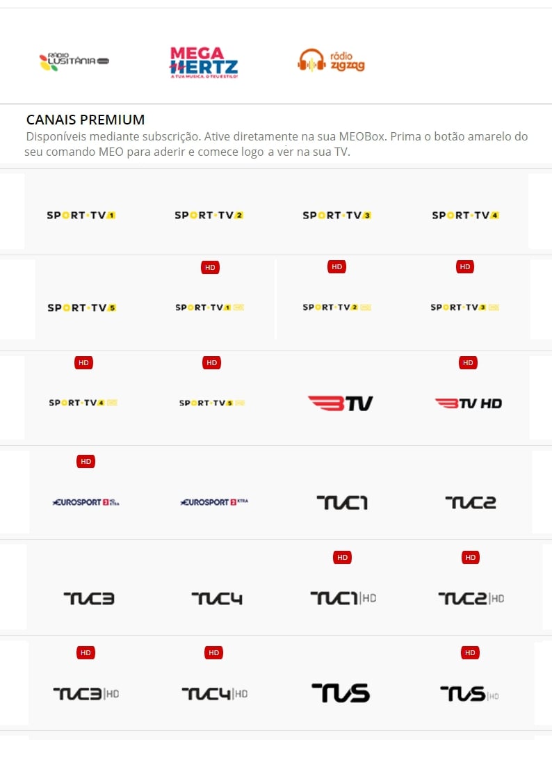 MEO programová nabídka