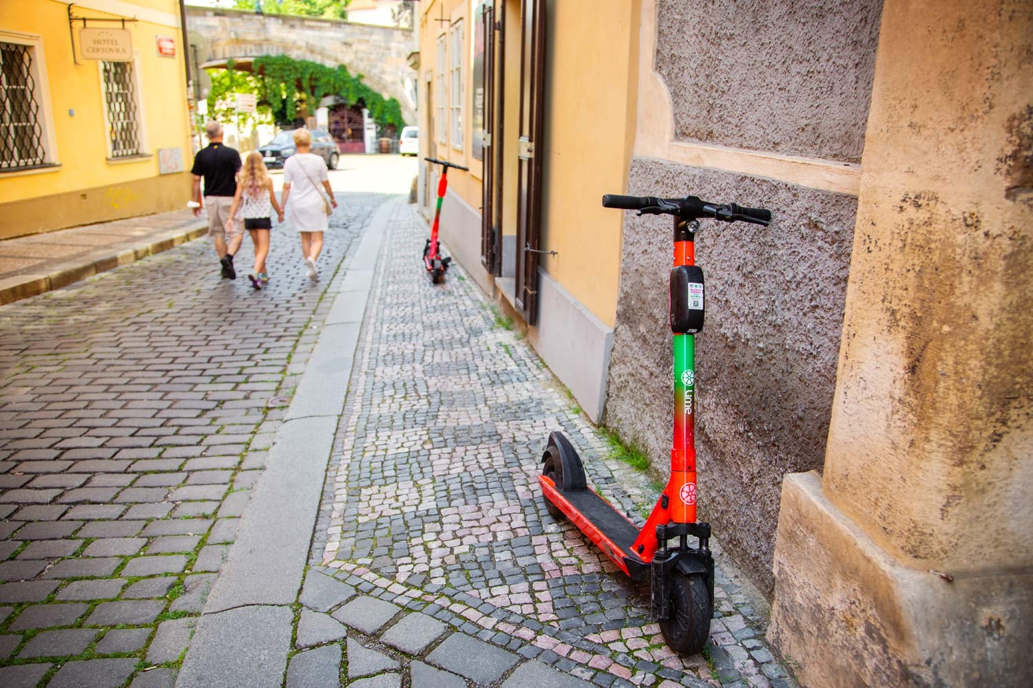 Sdílené koloběžky, Praha, 8. 7. 2021