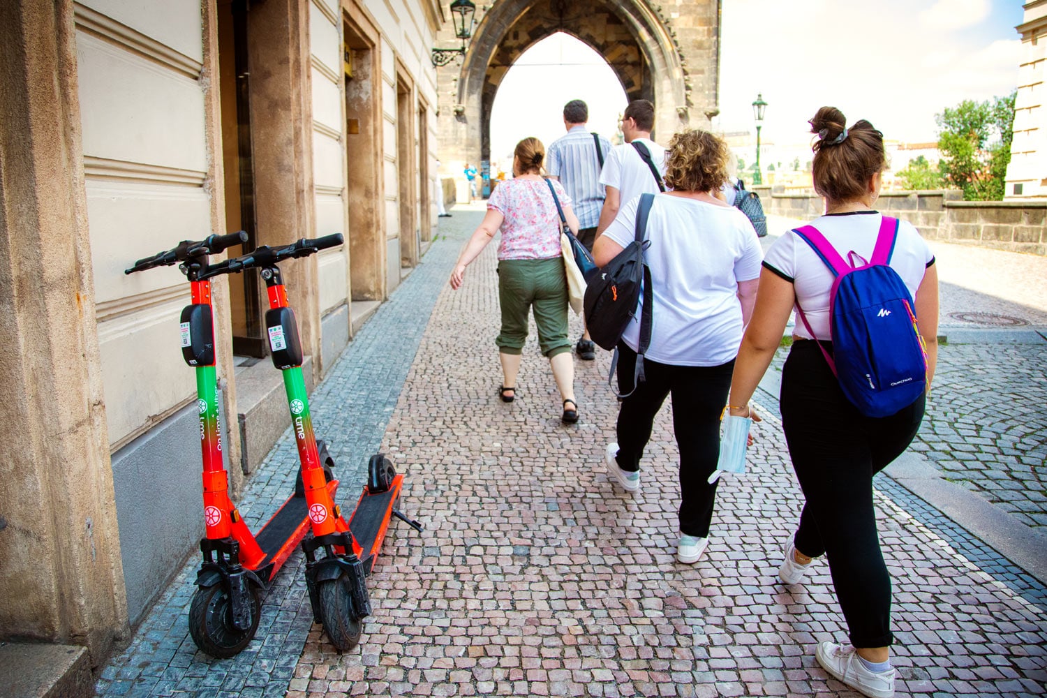 Sdílené koloběžky, Praha, 8. 7. 2021