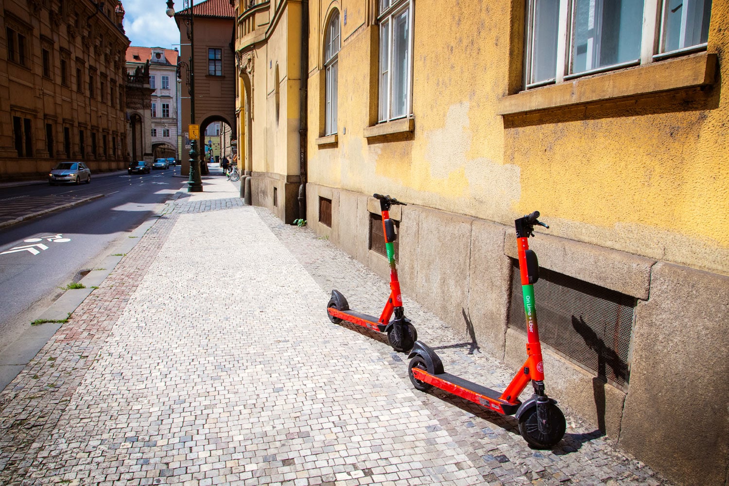 Sdílené koloběžky, Praha, 8. 7. 2021