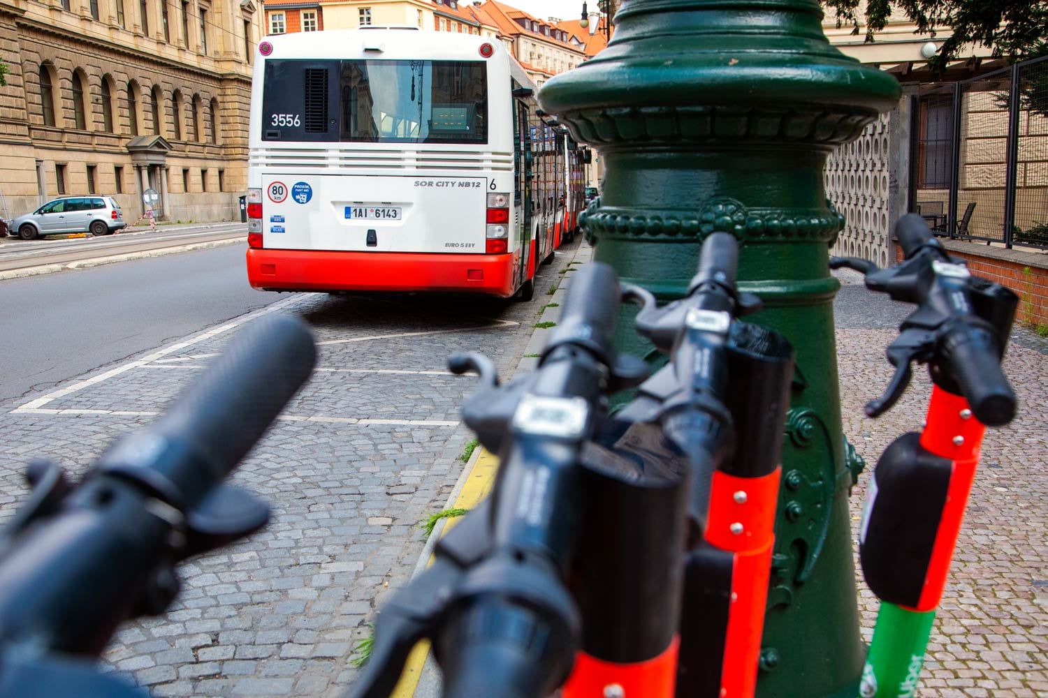 Sdílené koloběžky, Praha, 8. 7. 2021