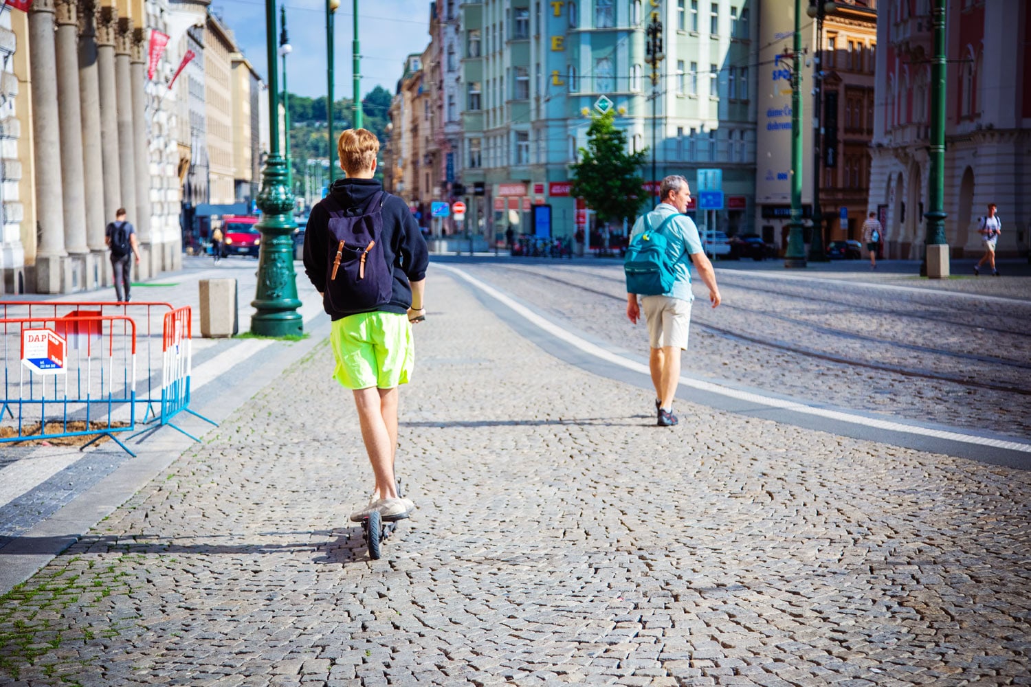 Sdílené koloběžky, Praha, 8. 7. 2021