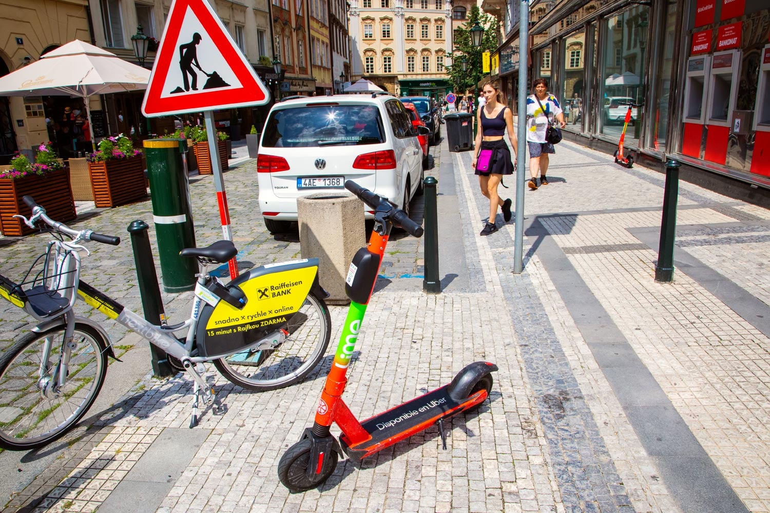 Sdílené koloběžky, Praha, 8. 7. 2021