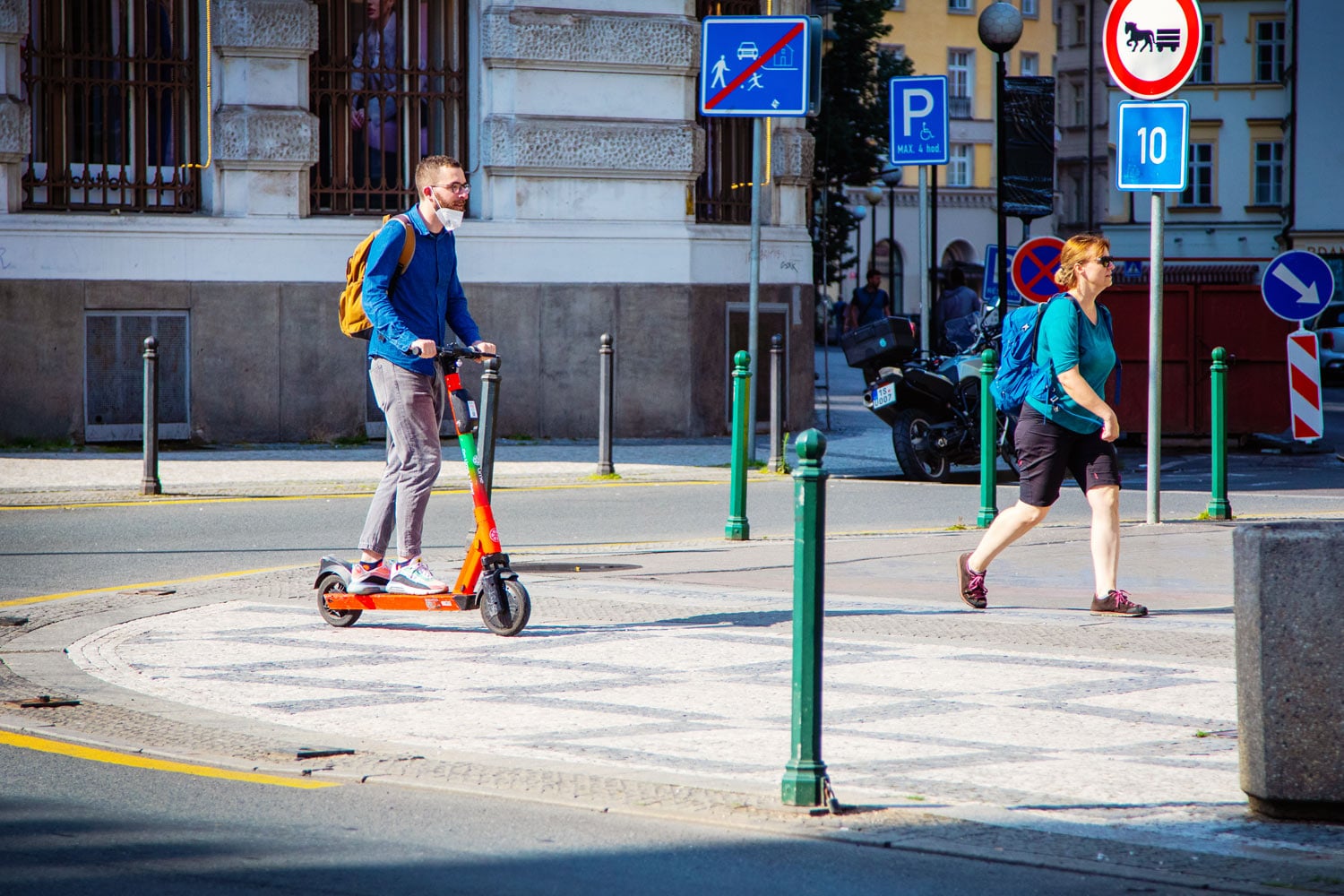 Sdílené koloběžky, Praha, 8. 7. 2021