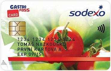 Univerzální design GastroPass CARD. Někteří ale mohou mít individuální design podle svého zaměstnavatele.