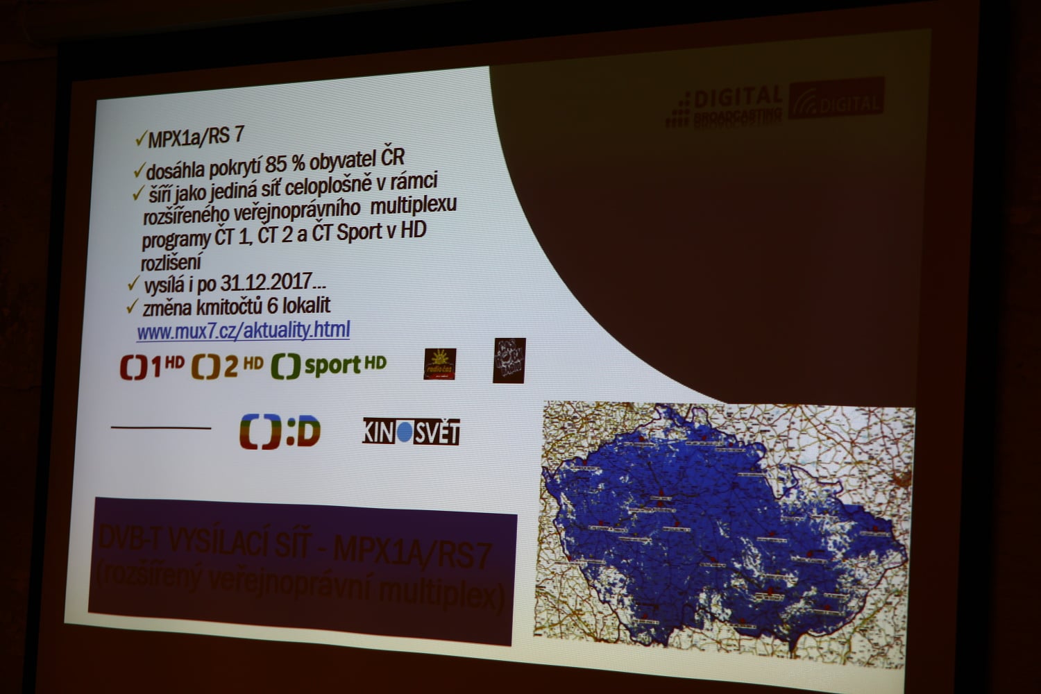 Tisková konference Digital Broadcasting, leden 2018