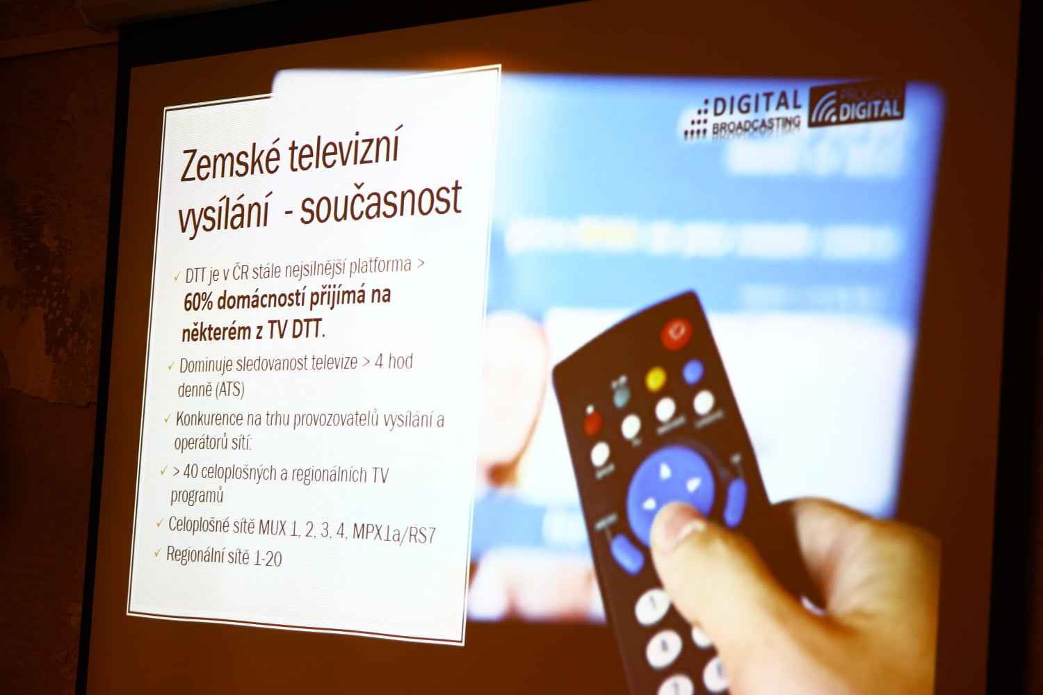Tisková konference Digital Broadcasting, leden 2018