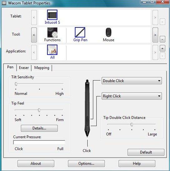 Wacom Intuos4 software