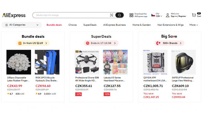 E-commerce - trziste - AliExpress - Cina