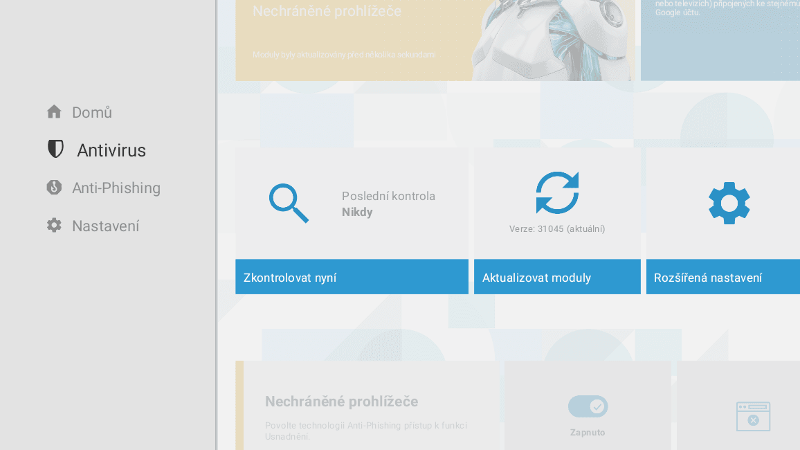 ESET Smart TV Security, antivir pro chytré televize s Androidem