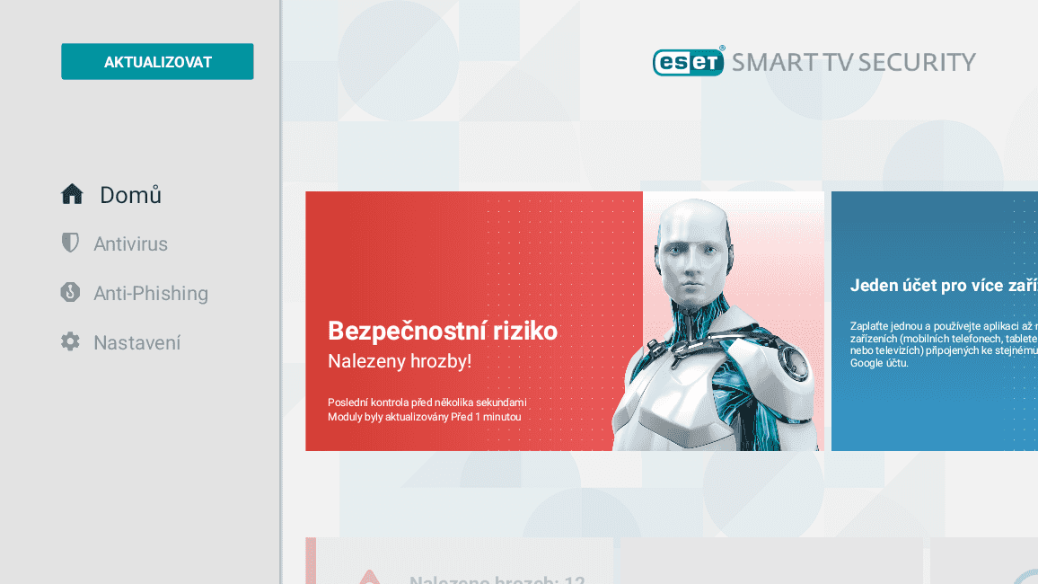 ESET Smart TV Security, antivir pro chytré televize s Androidem