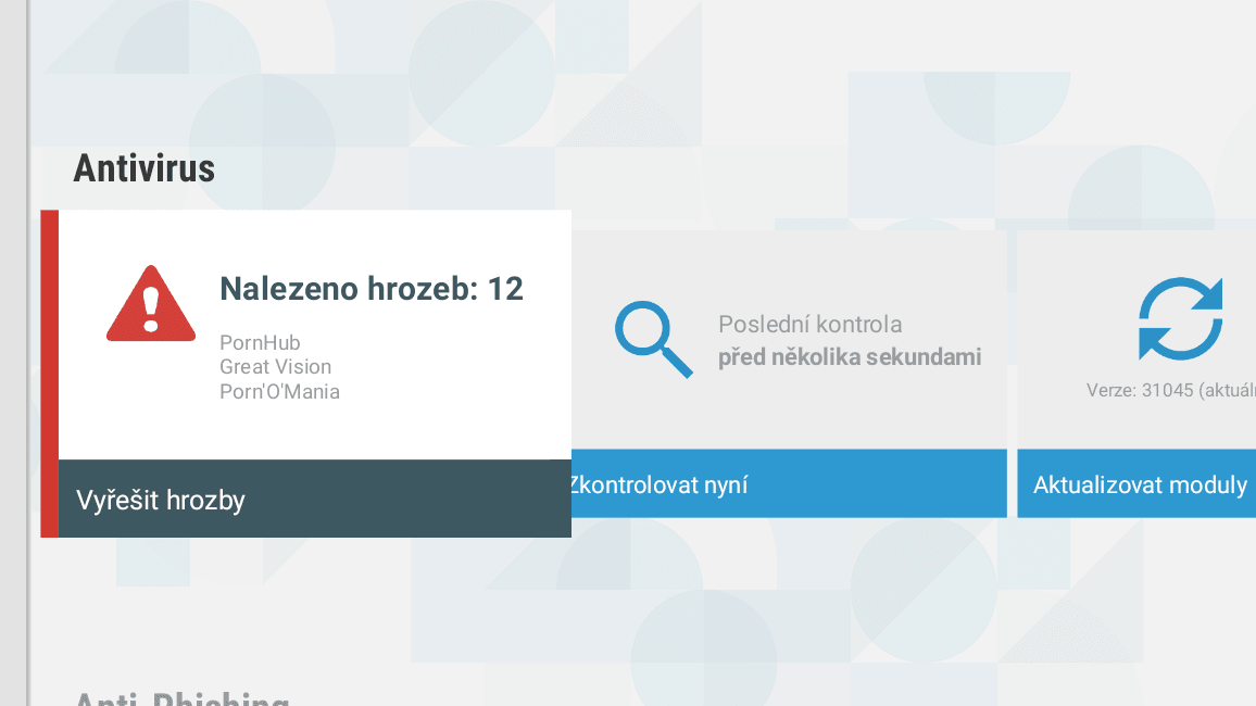 ESET Smart TV Security, antivir pro chytré televize s Androidem