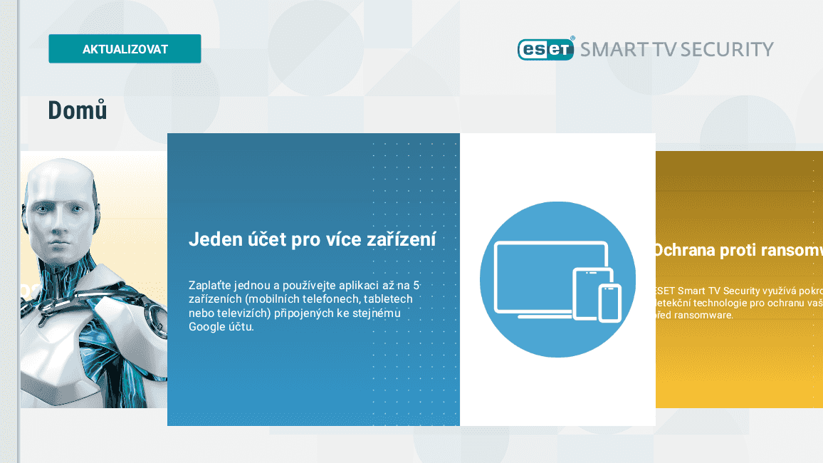 ESET Smart TV Security, antivir pro chytré televize s Androidem