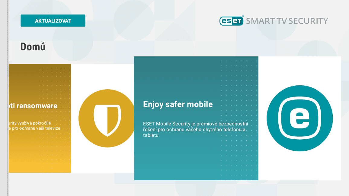 ESET Smart TV Security, antivir pro chytré televize s Androidem