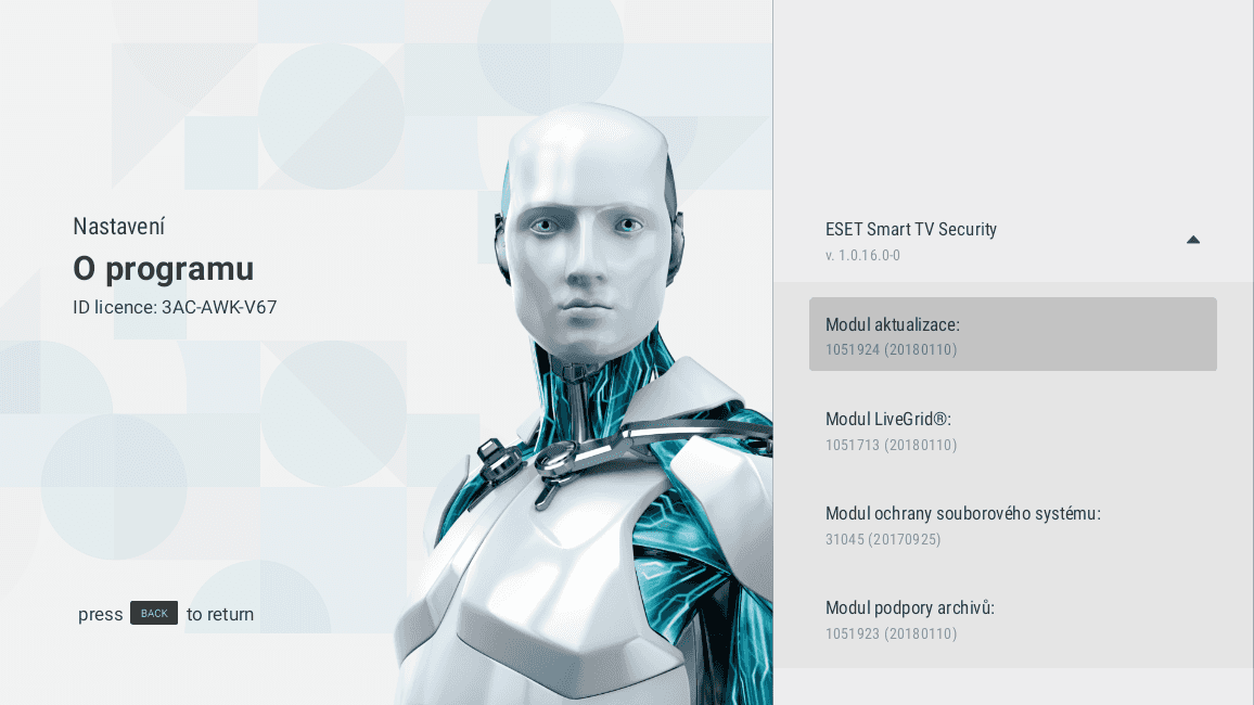 ESET Smart TV Security, antivir pro chytré televize s Androidem