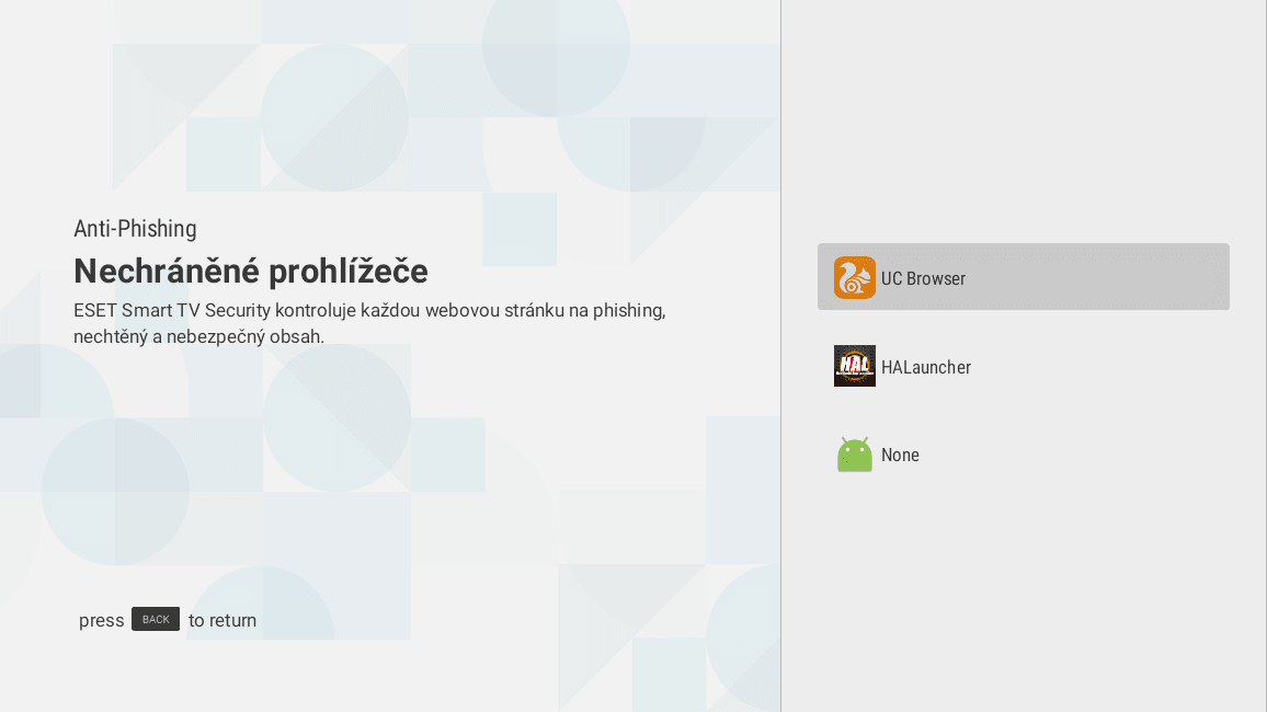 ESET Smart TV Security, antivir pro chytré televize s Androidem