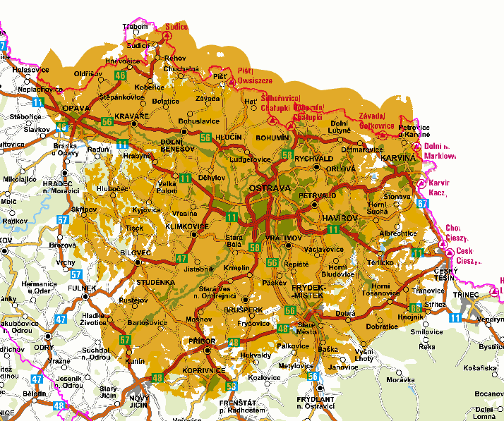 Ostrava - Hošťálkovice (kanál 50)