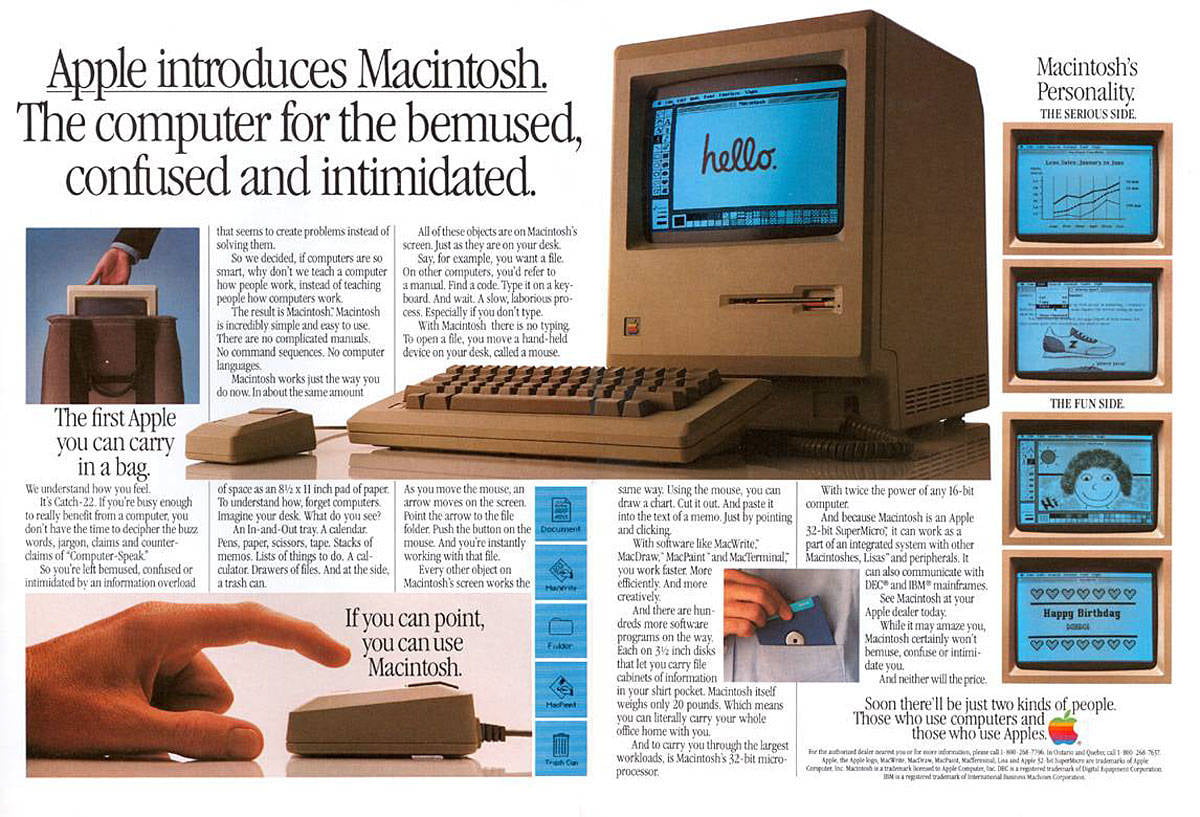 Apple představuje pokrokový Macintosh.