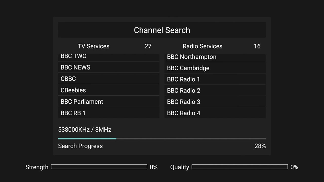 Videostrong – prostředí pro příjem DVB vysílání
